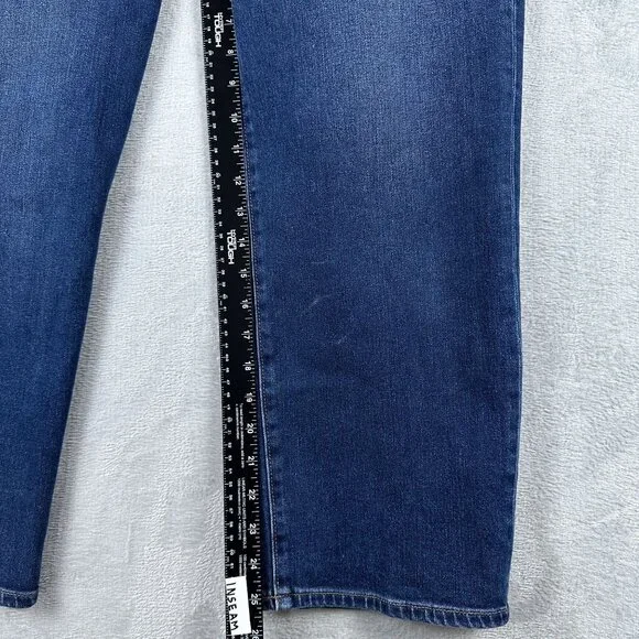 Ann Taylor Straight Leg Jeans Womens Size 14 High Waist Medium Wash Blue - Picture 8 of 11